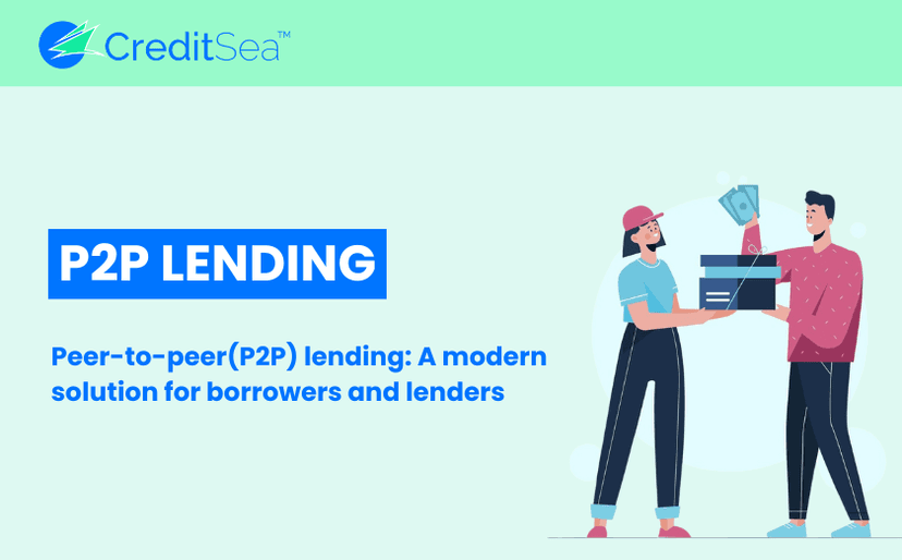 A person using a laptop to apply for a loan on a P2P lending platform.