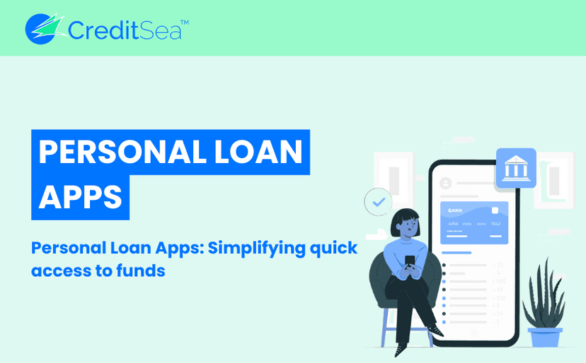A smartphone displaying a personal loan app interface with quick loan approval.