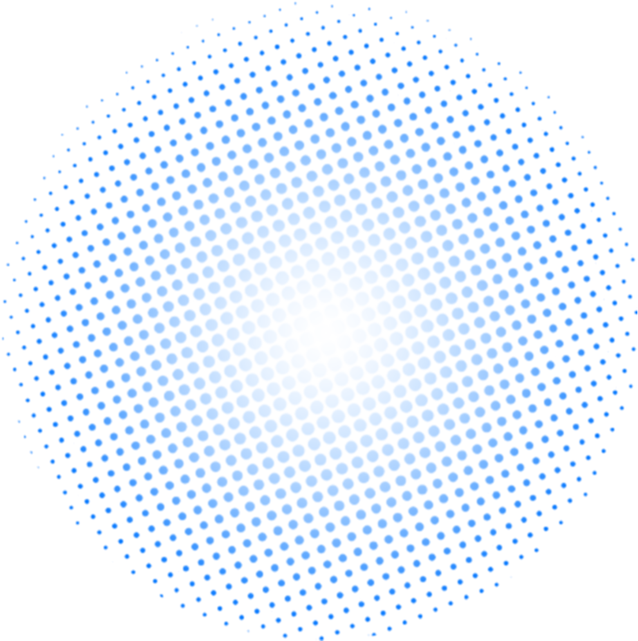Radial Gradient Halftone Circle
